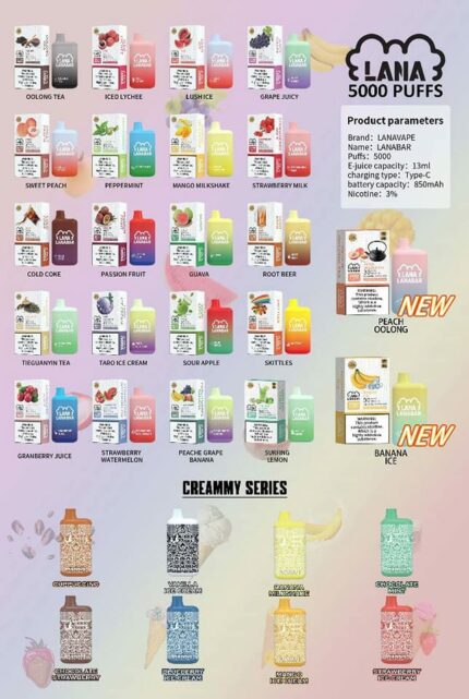 Lana Bar Creamy 5k Puffs